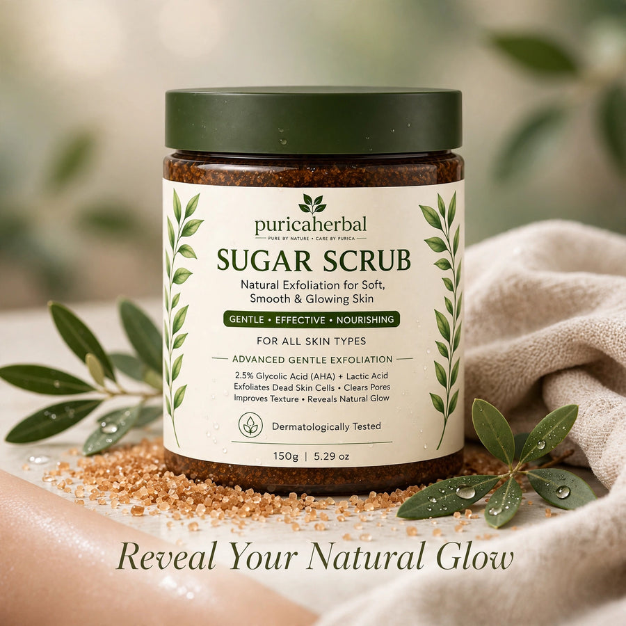 Purica Herbal Natural Sugar Scrub